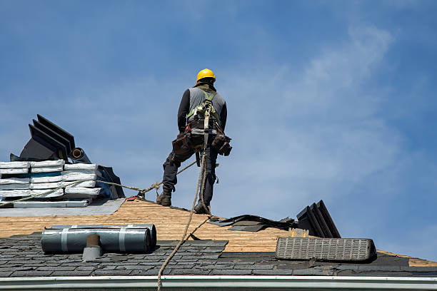 Professional Gutter Installation technician working in Santa Fe, NM